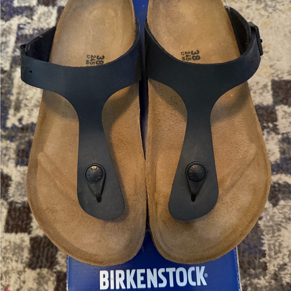 Birkenstock Black Sandals Gizeh 38